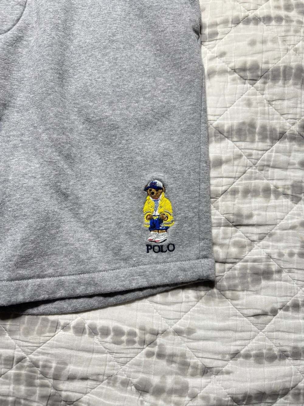 Polo Ralph Lauren Grey Heather Polo Bear Fleece Shorts Men’s Small